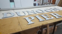 dye cut lettering