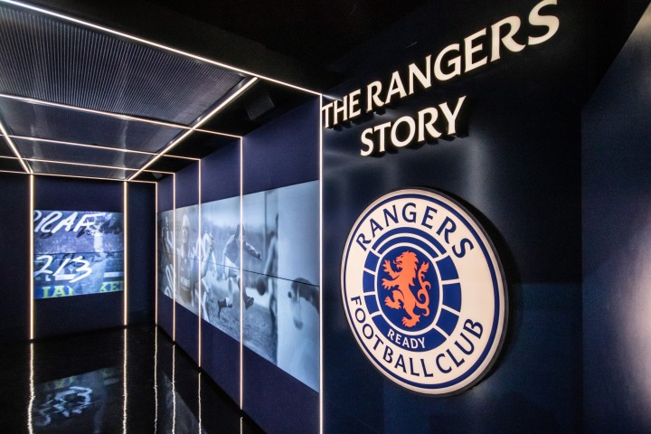 rangers lightbox and sign
