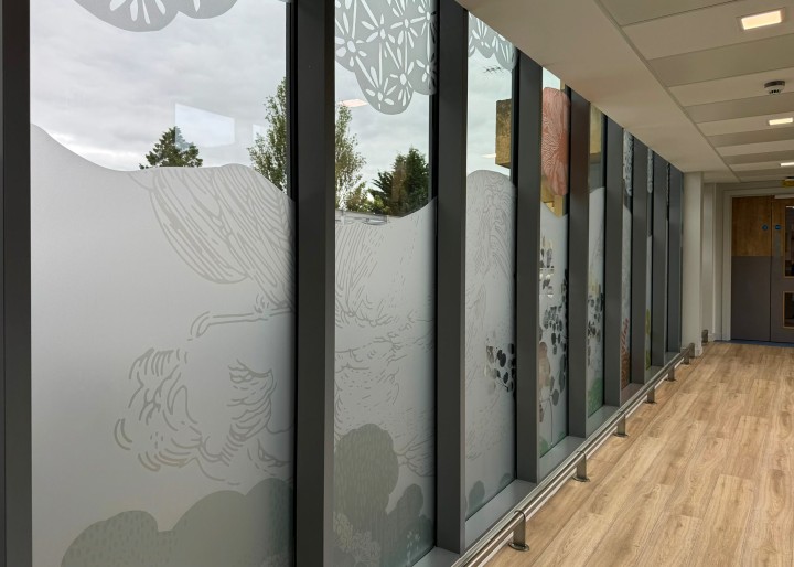 window vinyls etched effect display